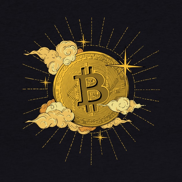 Bitcoin Currency in the moon by witart.id